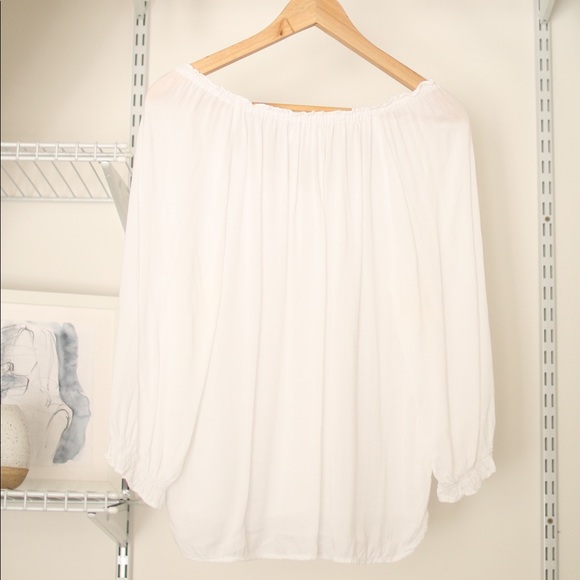 White Flowy Blouse - Picture 2 of 3